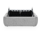 Nestivo 3 Seater Fabric Sofa Cum Bed with Pocket Spring Mattress- Texture Grey