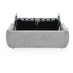 Nestivo 3 Seater Fabric Sofa Cum Bed with Pocket Spring Mattress- Texture Grey