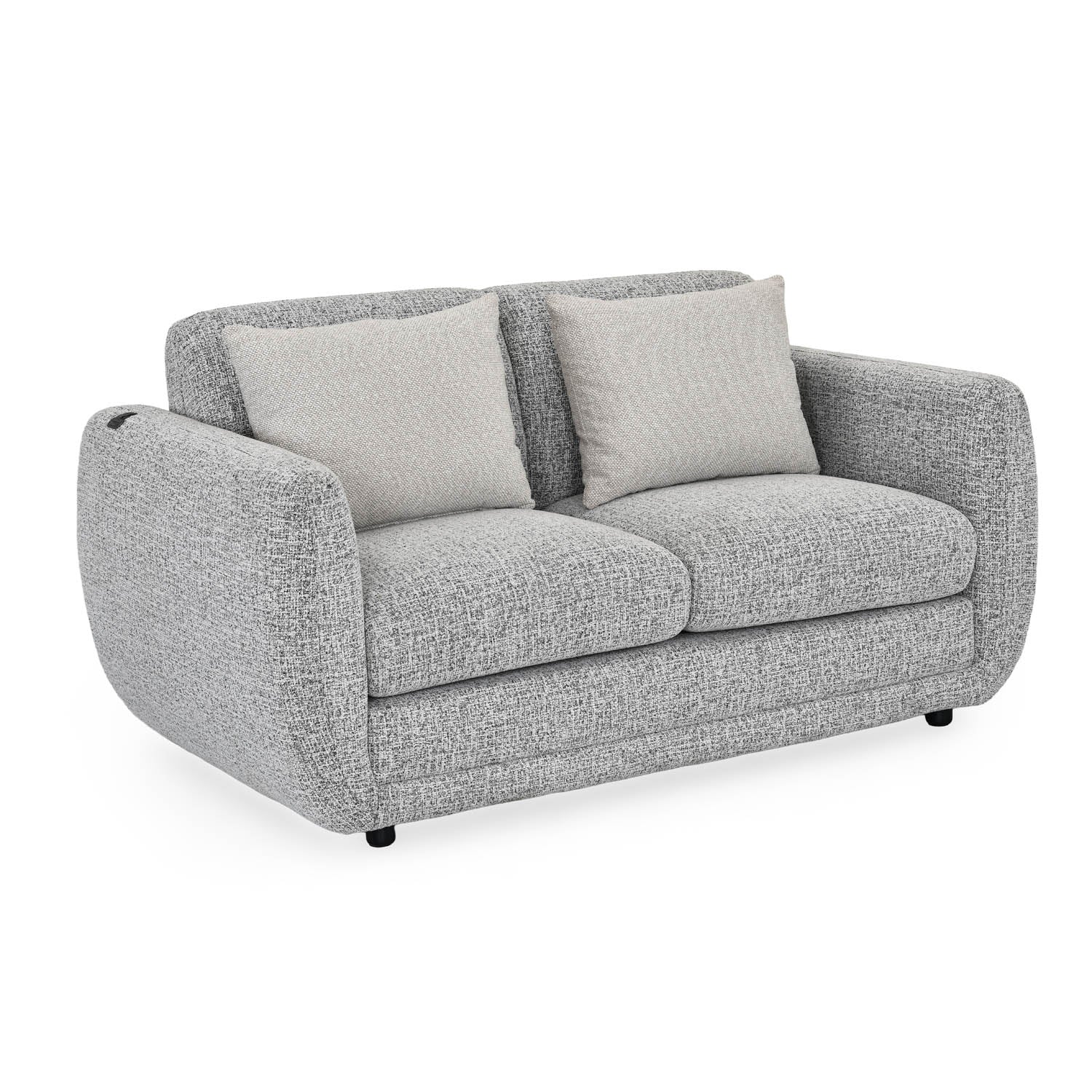Nestivo 2 Seater Fabric Sofa- Texture Grey