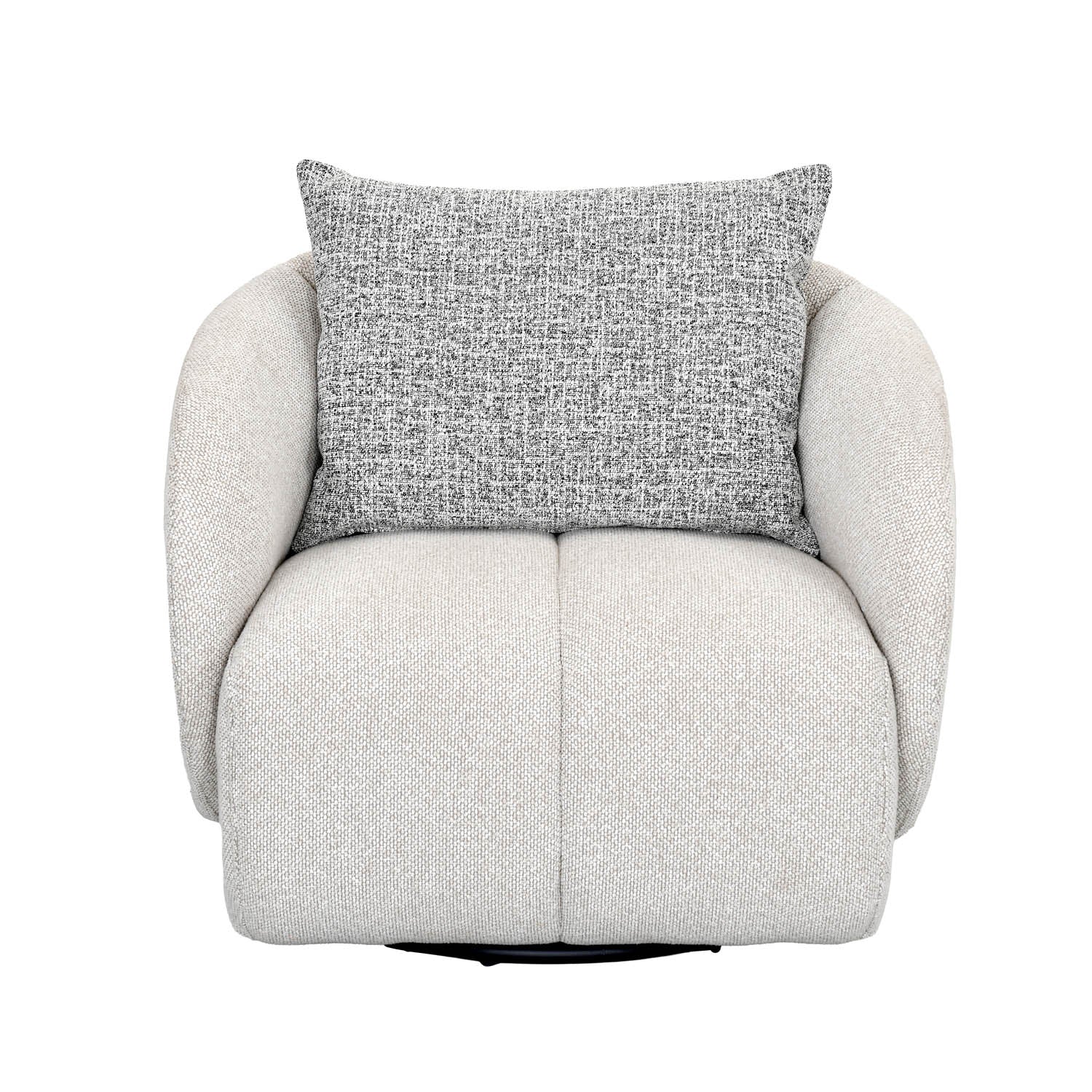 Nestivo 1 Seater Fabric Sofa- Texture Grey