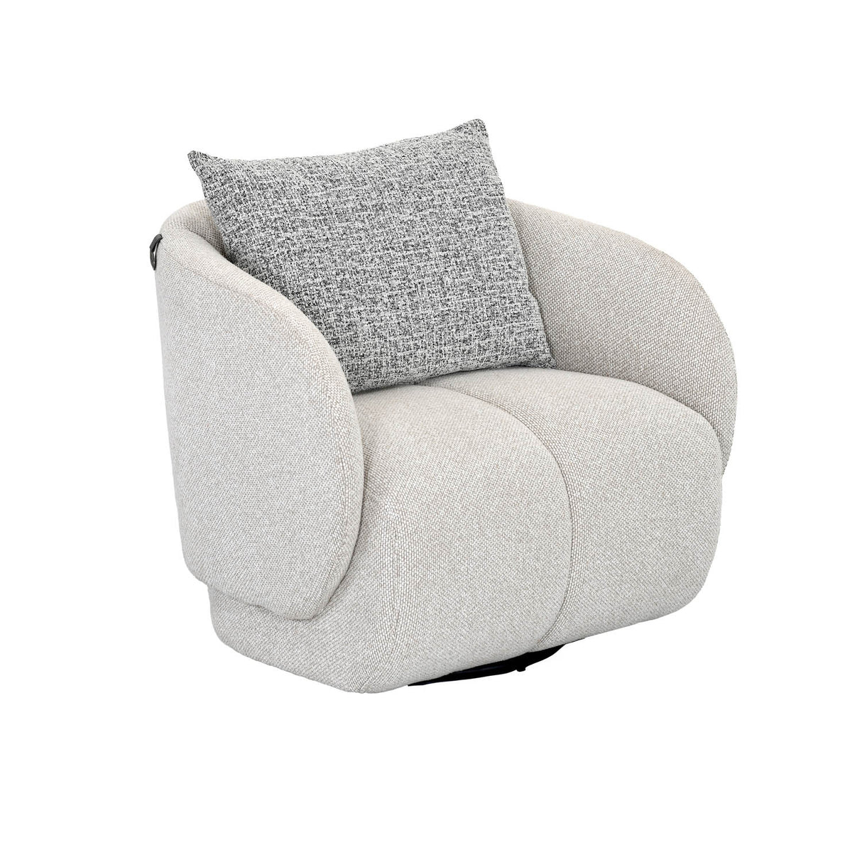 Nestivo 1 Seater Fabric Sofa- Texture Grey