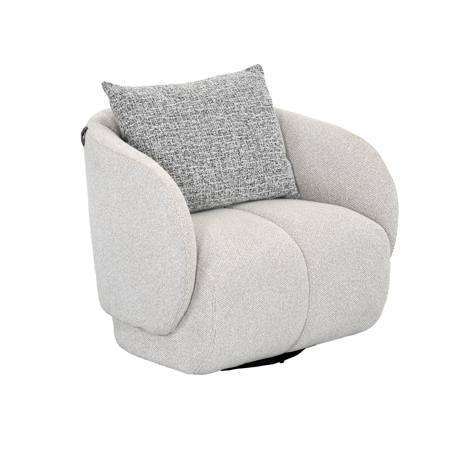 Nestivo 1 Seater Fabric Sofa- Texture Grey