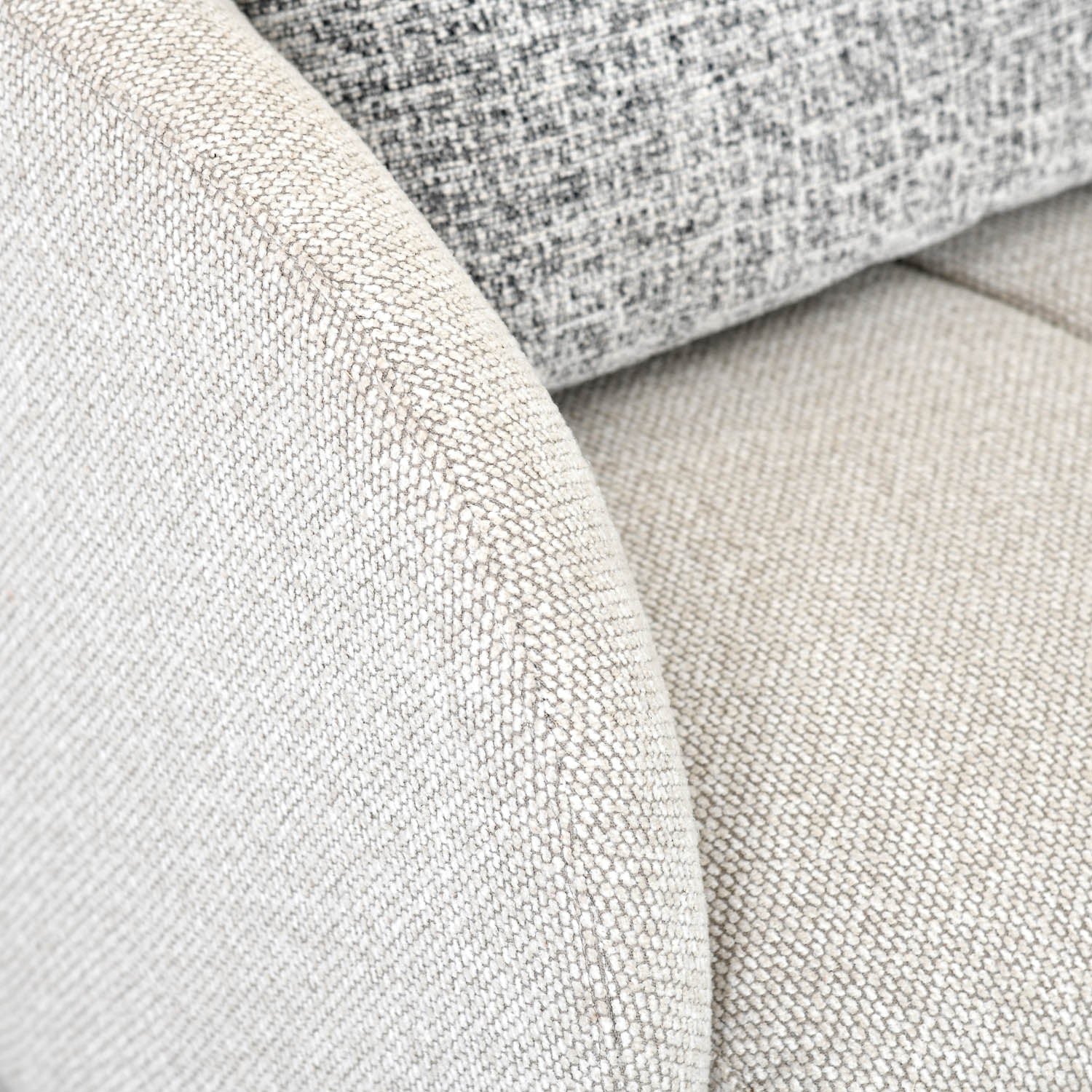 Nestivo 1 Seater Fabric Sofa- Texture Grey