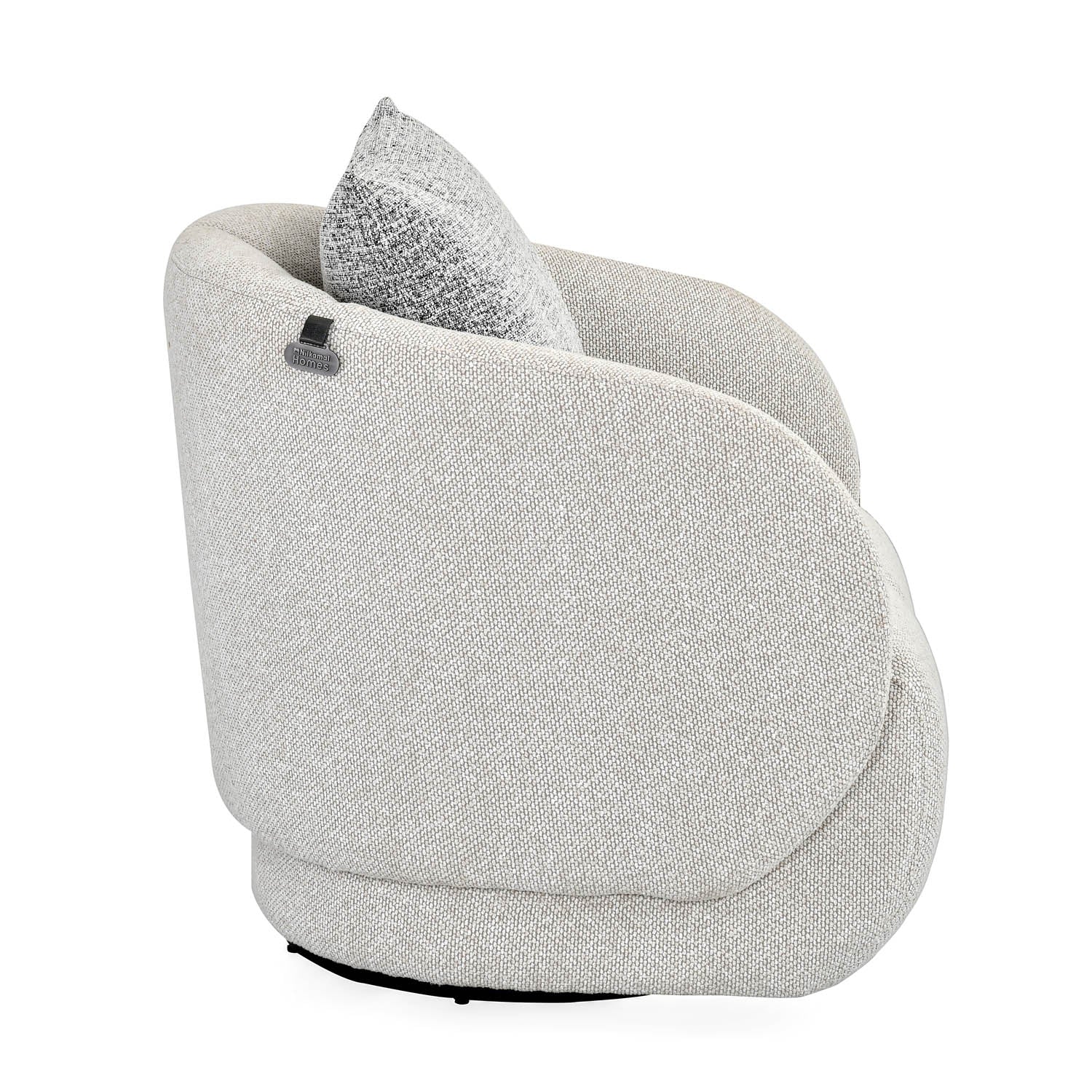 Nestivo 1 Seater Fabric Sofa- Texture Grey