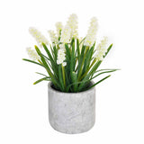 Artificial Bell Flower Potted Plant - White