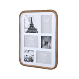 6 Pics Collage Photo Frame- Brown
