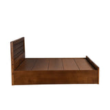 Hedron King Bed with Hydraulic Storage- Antique Cherry