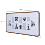 12 Pics Collage Photo Frame- Brown