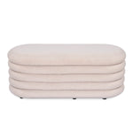 Muffin Ottoman with Storage Big- Beige