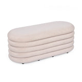 Muffin Ottoman with Storage Big- Beige