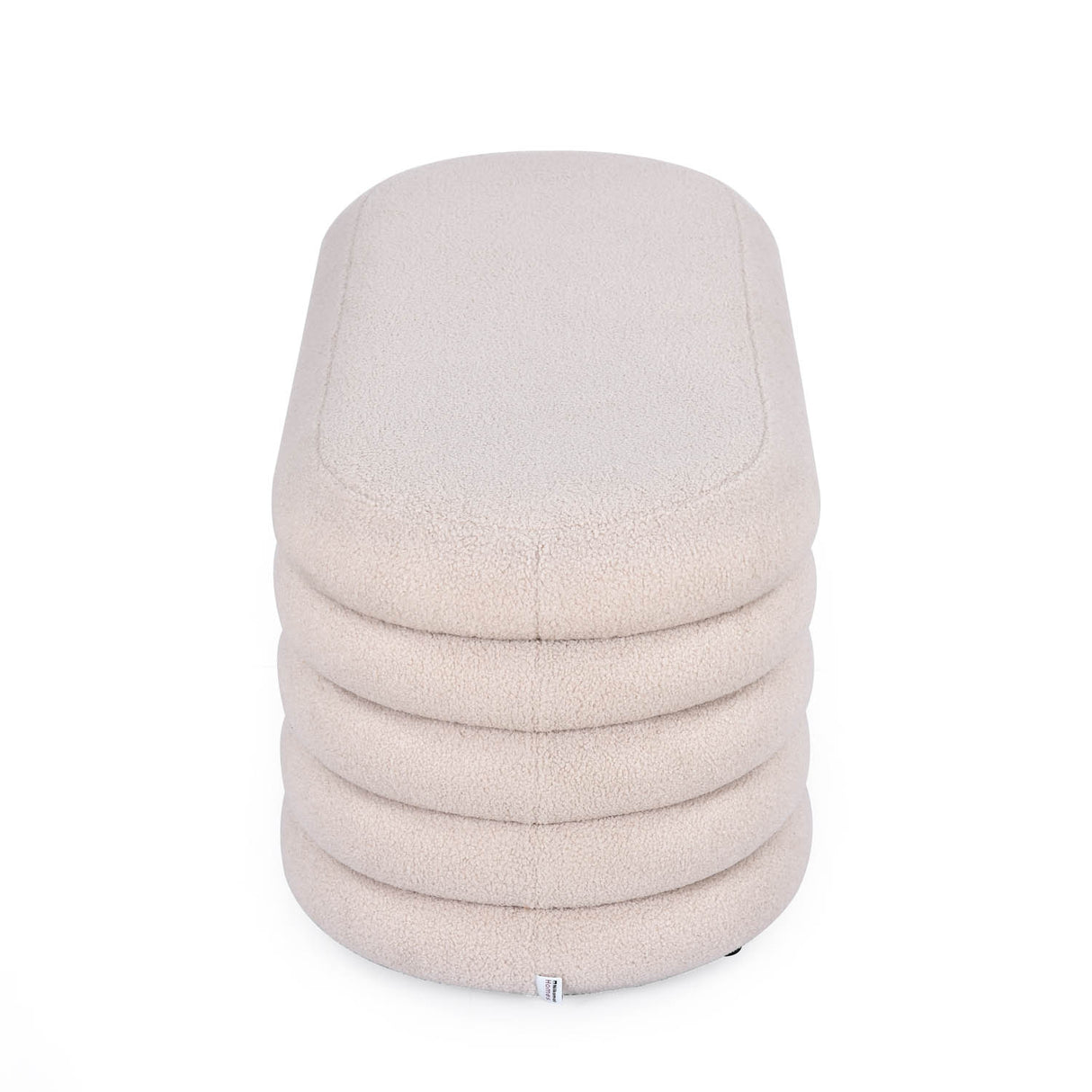 Muffin Ottoman with Storage Big- Beige