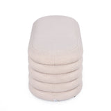 Muffin Ottoman with Storage Big- Beige