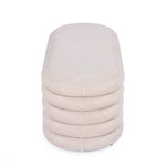 Muffin Ottoman with Storage Big- Beige