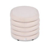 Muffin Ottoman with Storage Small- Beige