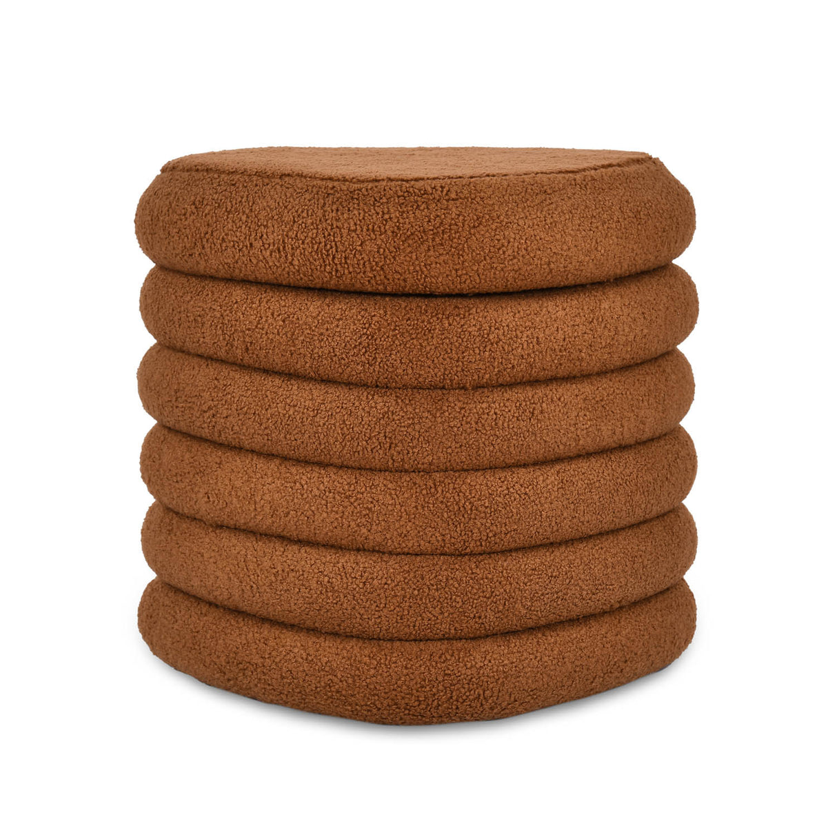 Taro Ottoman with Storage- Terracotta