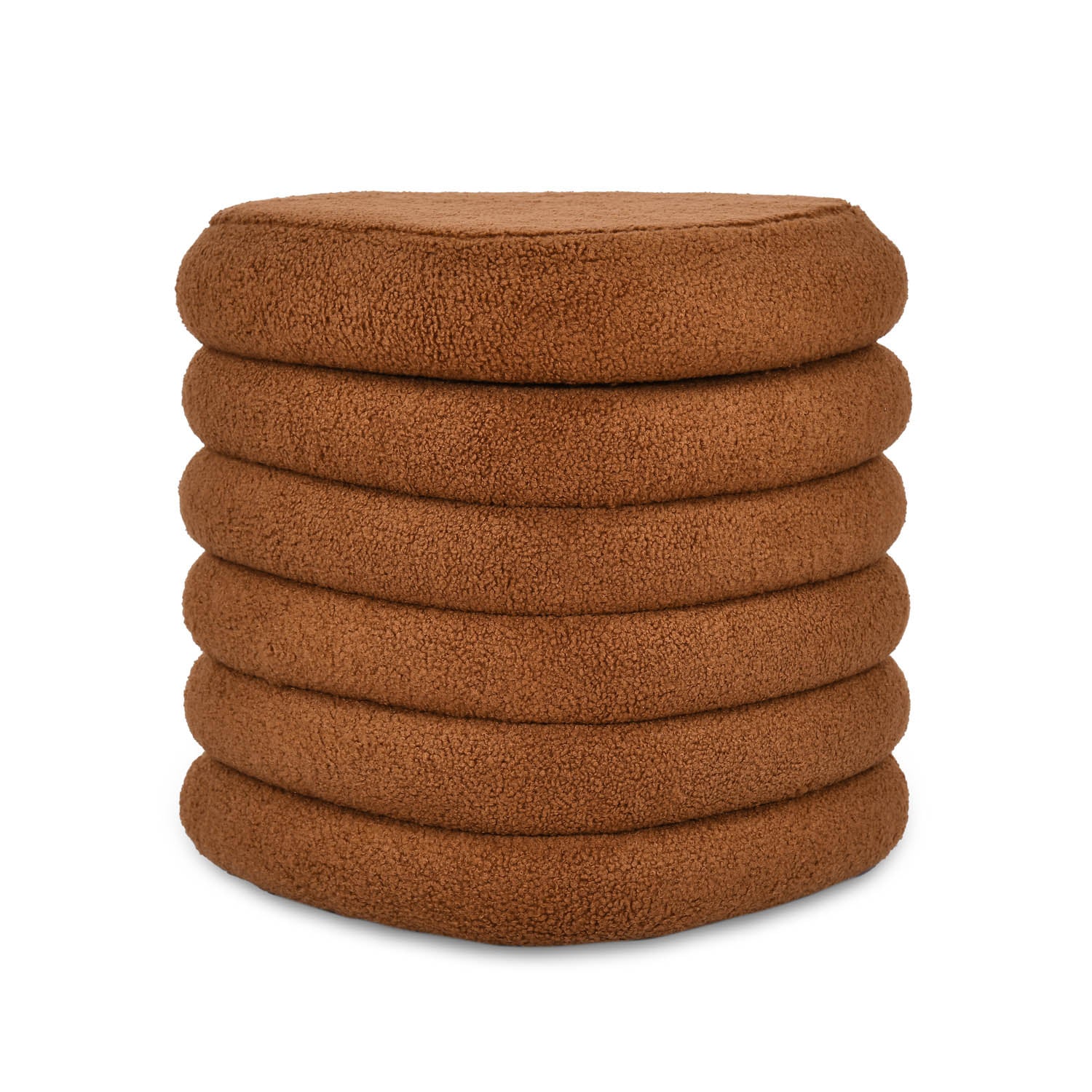 Taro Ottoman with Storage- Terracotta
