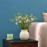 Artificial Honeysuckle Flower Potted Plant - Blue
