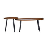 Ovie Center Table- Walnut Brown