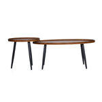 Ovie Center Table- Walnut Brown