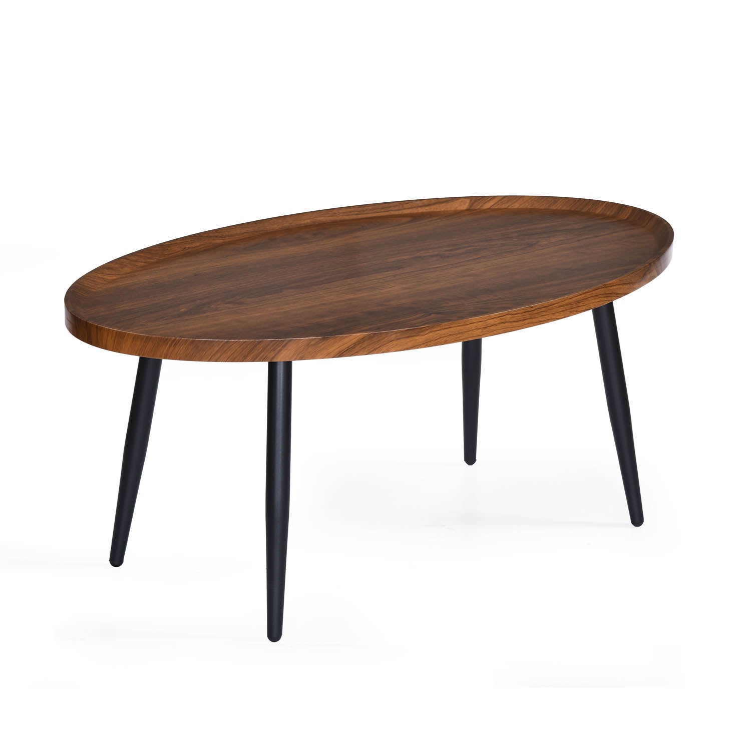 Ovie Center Table- Walnut Brown