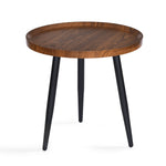 Ovie Center Table- Walnut Brown