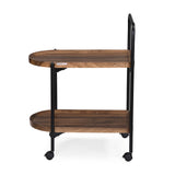 Soho Serving Cart- Walnut Brown