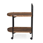 Soho Serving Cart- Walnut Brown