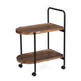Soho Serving Cart- Walnut Brown