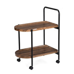 Soho Serving Cart- Walnut Brown