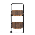Soho Serving Cart- Walnut Brown