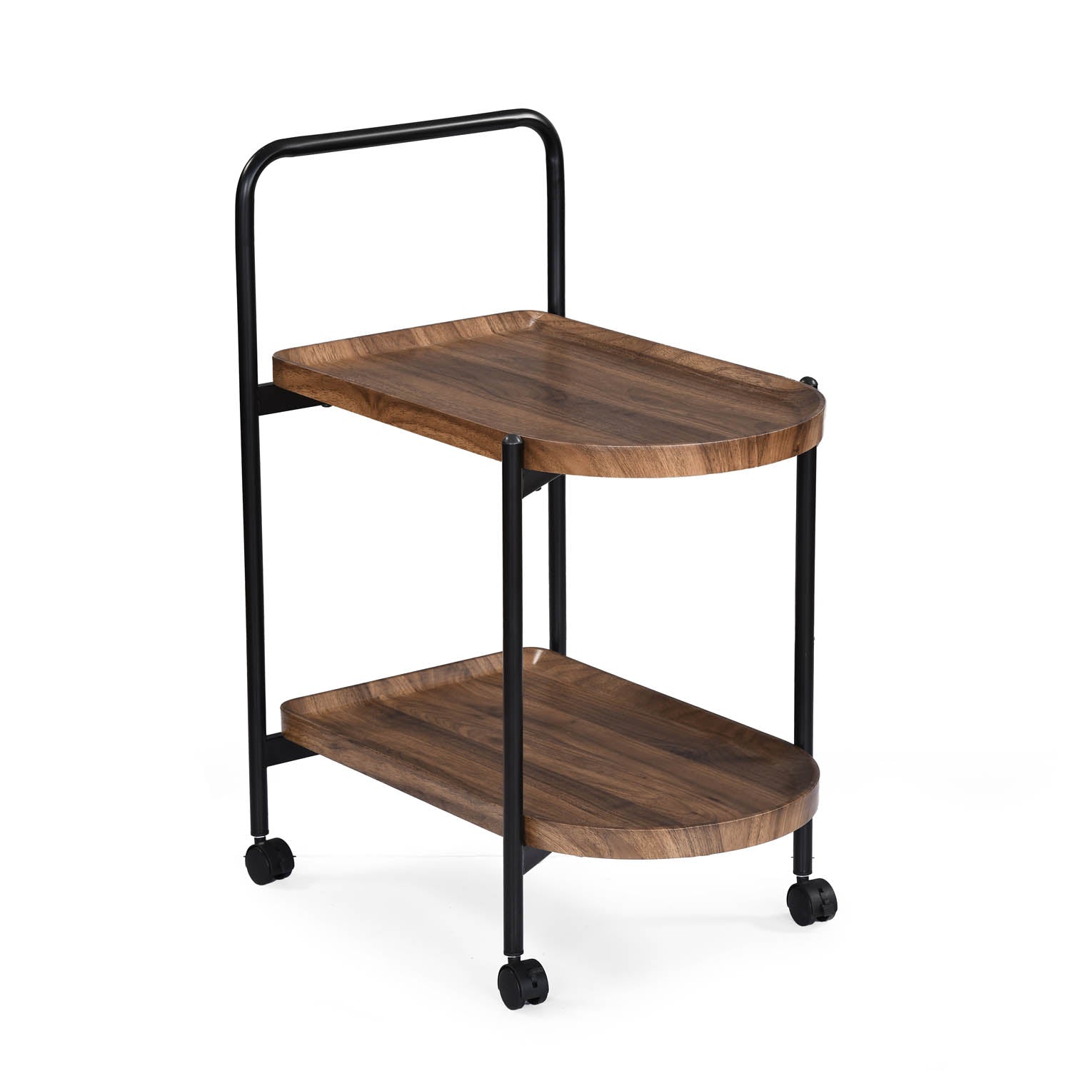 Soho Serving Cart- Walnut Brown
