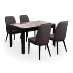 Enoc + Elena 4 Seater Dining Set- Walnut