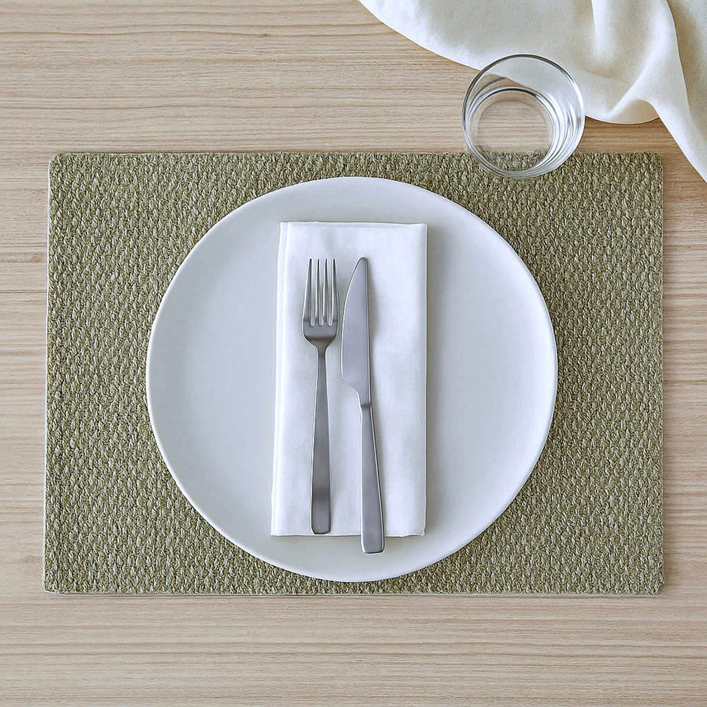 Thread Weave Table Placemat Set of 4- Green