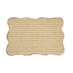 Wavy Weave Table Placemat Set of 4- Beige