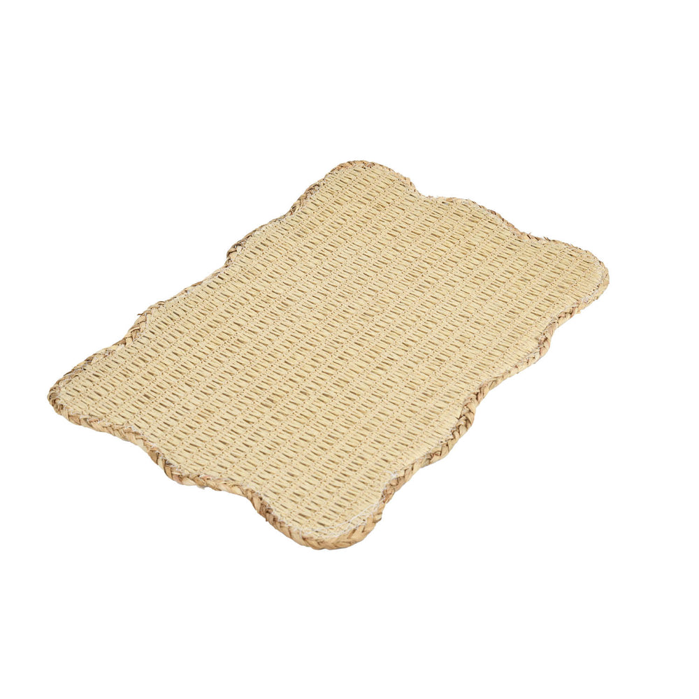Wavy Weave Table Placemat Set of 4- Beige