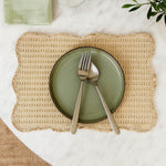 Wavy Weave Table Placemat Set of 4- Beige