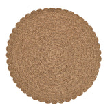 Round Weave Set of 4 Table Placemat- Beige