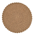 Round Weave Set of 4 Table Placemat- Beige