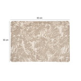 Tropical Design Table Placemat Set of 4- Beige