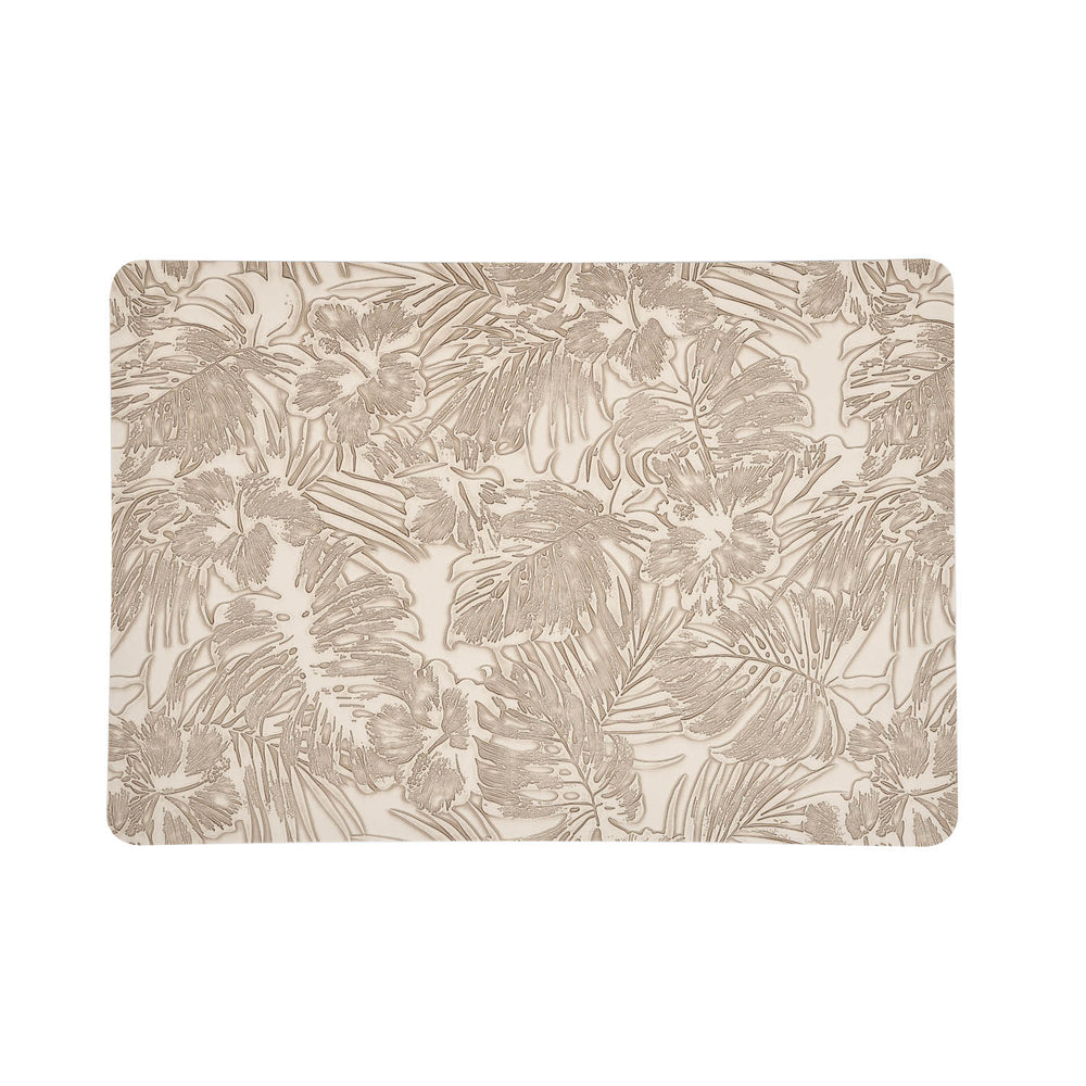 Tropical Design Table Placemat Set of 4- Beige