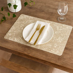 Tropical Design Table Placemat Set of 4- Beige