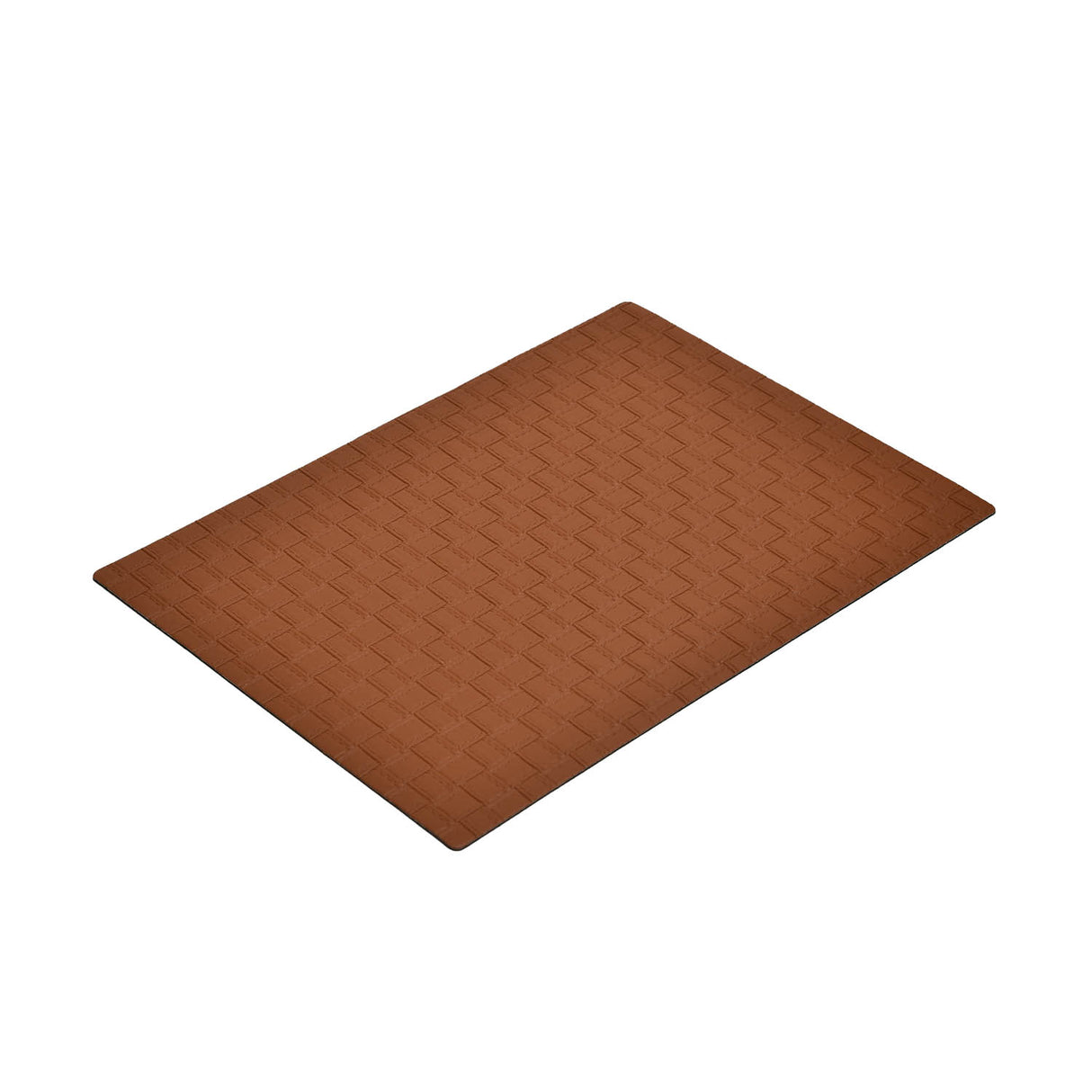 Leather Design Table Placemat Set of 4- Brown