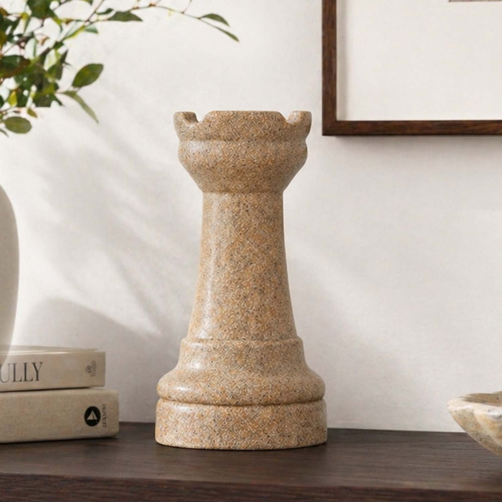 Chess Rook Decorative Polyresin Showpiece- Sand