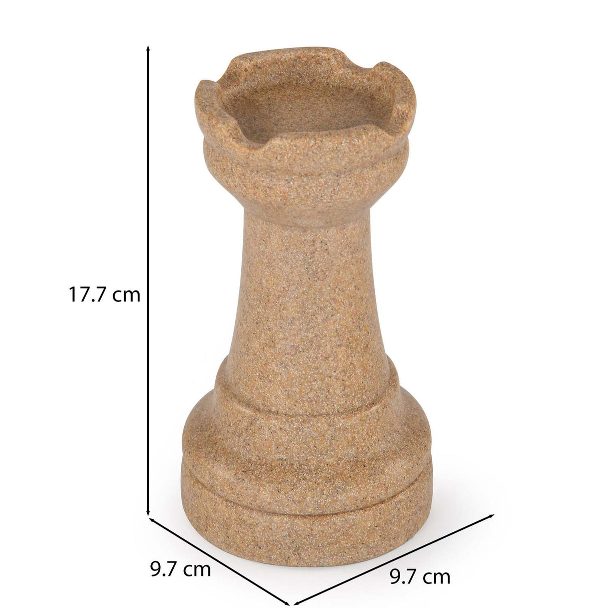 Chess Rook Decorative Polyresin Showpiece- Sand