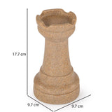 Chess Rook Decorative Polyresin Showpiece- Sand