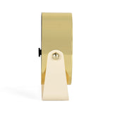 U-Shaped Stand Metal Table Clock- Gold & White