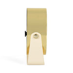 U-Shaped Stand Metal Table Clock- Gold & White