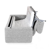 Nestivo 3 Seater Fabric Sofa Cum Bed with Pocket Spring Mattress- Texture Grey