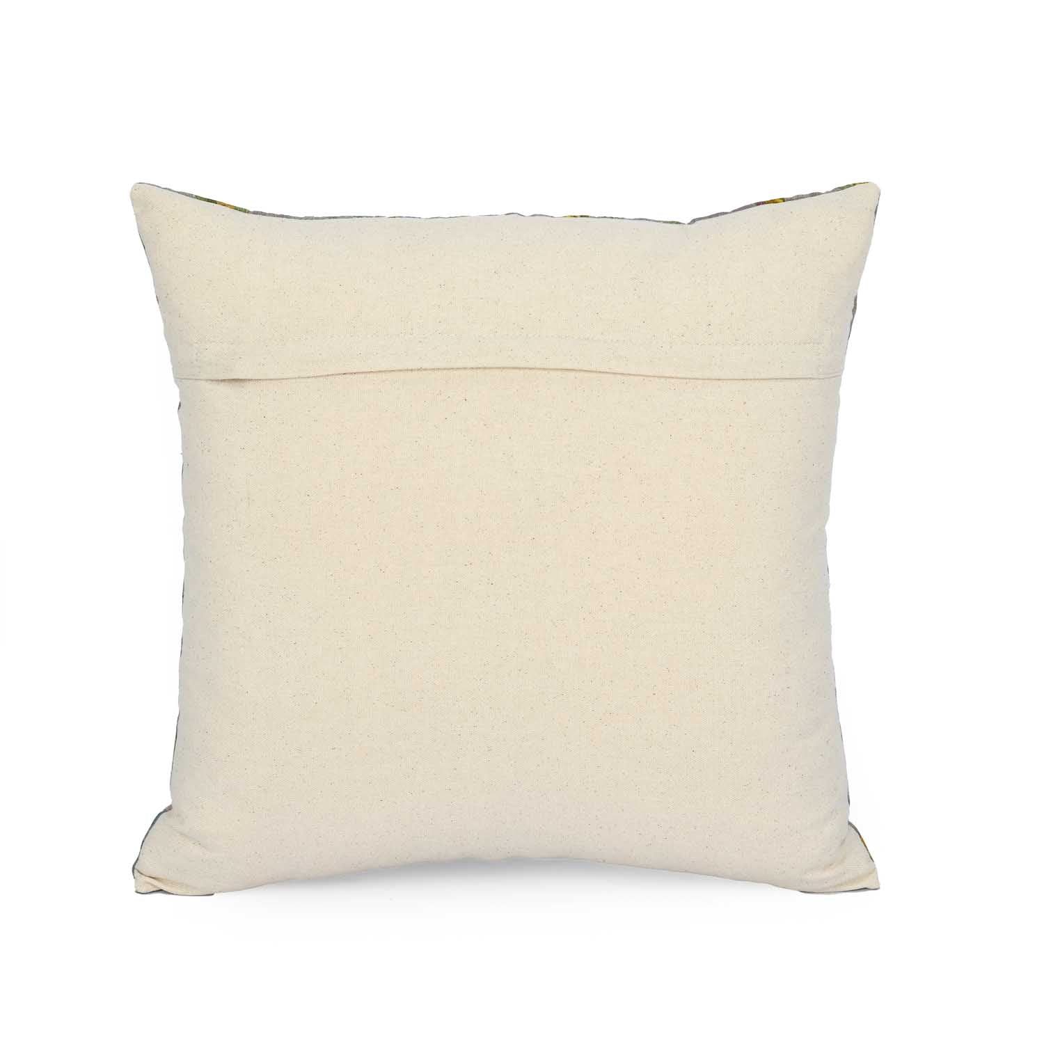 Floral Bunch Cotton Cushion Cover- Multicolor