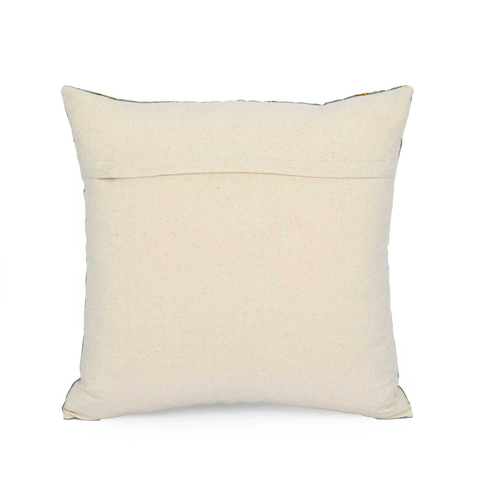 Floral Bunch Cotton Cushion Cover- Multicolor
